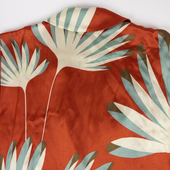 Siyu Duster Dress Women's US 2 Floral Print Made in Spain Shirt Dress Kimono - Picture 11 of 16